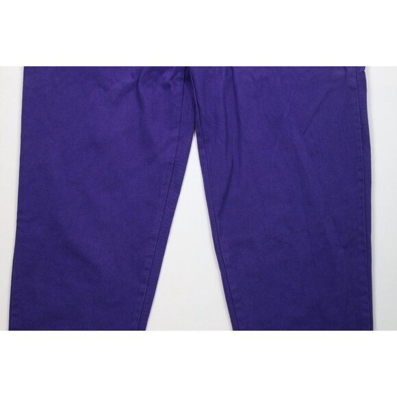 Deadstock Vintage 90s Streetwear Mens 42x34 Baggy Fit Skateboard Jeans Purple - Picture 3 of 15